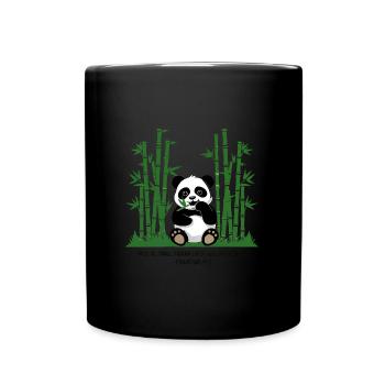 Christian Panda Wisdom: Anything Is Possible - Full Colour Mug - black - Front
