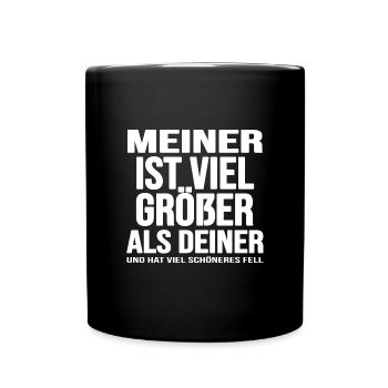 Chien Chien Prairie Chien Dresseur chien-mèmes Couleur du pelage - Mug uni - noir - Devant