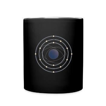 Electron Shell Flow - Science in Motion - Full Colour Mug - black - Front