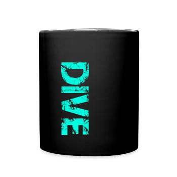 Plongée - Mug uni - noir - Devant