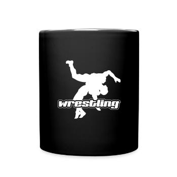 lutteur - Mug uni - noir - Devant