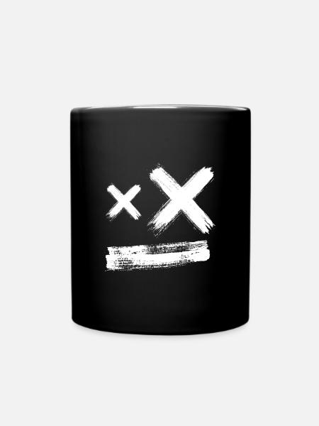 Dead Brush Maske - weiß - Tasse einfarbig - Schwarz