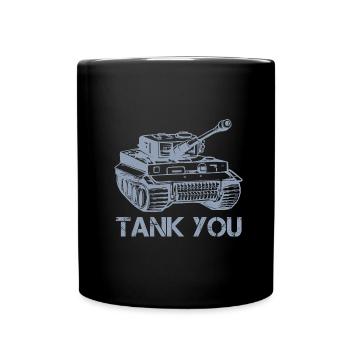 Tank Thank you Tank you - Full Colour Mug - black - Front