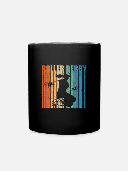 Roller derby - Mug uni - noir