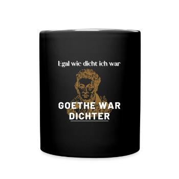 Goethe - Tasse einfarbig - Schwarz - Vorne