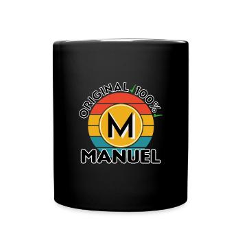 Manuel - Tasse einfarbig - Schwarz - Vorne