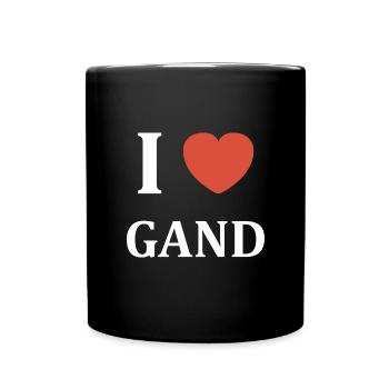 i love Gand - Mug uni - noir - Devant