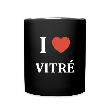i love Vitré - Mug uni - noir - Devant