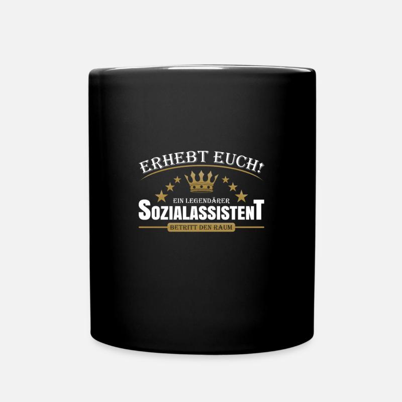 Sozialassistent - Tasse einfarbig - Schwarz