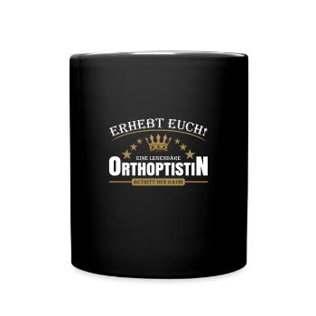 Orthoptistin - Tasse einfarbig - Schwarz - Vorne