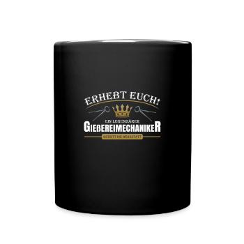 Gießereimechaniker - Tasse einfarbig - Schwarz - Vorne