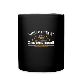 Zerspanungsmechaniker - Tasse einfarbig - Schwarz - Vorne