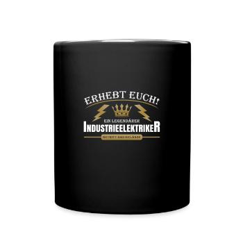Industrieelektriker - Tasse einfarbig - Schwarz - Vorne