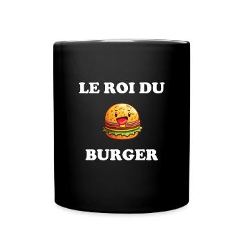 Le roi du burger - Mug uni - noir - Devant