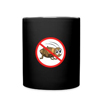 Ich esse keine Insekten / Insekten essen Nein - Tasse einfarbig - Schwarz - Vorne
