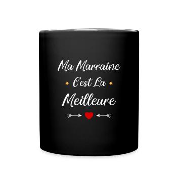 Ma marraine c'est la meilleure - Mug uni - noir - Devant