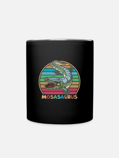 Mosasaurus Reptilien Dino Kinder Geschenk - Tasse einfarbig - Schwarz