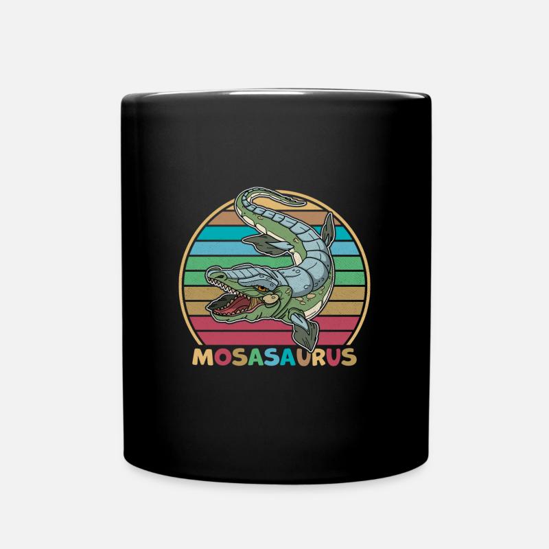 Mosasaurus Reptilien Dino Kinder Geschenk - Tasse einfarbig - Schwarz