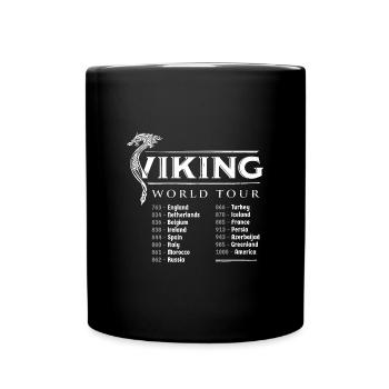 Viking World Tour - Tasse einfarbig - Schwarz - Vorne