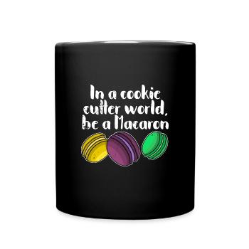 Markonen Hobbybäcker Italien Dessert Spruch - Tasse einfarbig - Schwarz - Vorne
