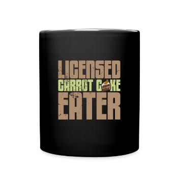 Carrot Cake Baking Baker Cake Pastry Shop - Full Colour Mug - black - Front