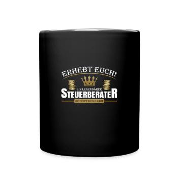 Steuerberater - Tasse einfarbig - Schwarz - Vorne