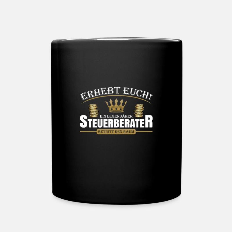 Steuerberater - Tasse einfarbig - Schwarz