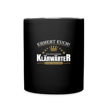 Klärwärter - Tasse einfarbig - Schwarz - Vorne