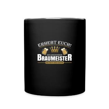 Braumeister - Tasse einfarbig - Schwarz - Vorne