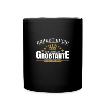 Legendäre Großtante - Tasse einfarbig - Schwarz - Vorne