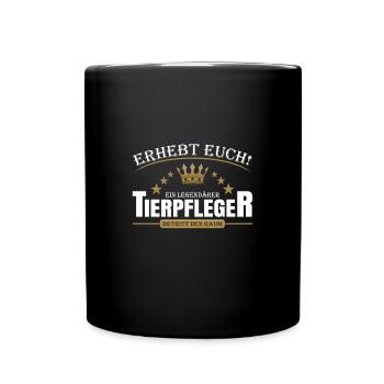 Tierpfleger - Tasse einfarbig - Schwarz - Vorne