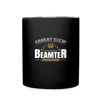 Beamter - Tasse einfarbig - Schwarz - Vorne