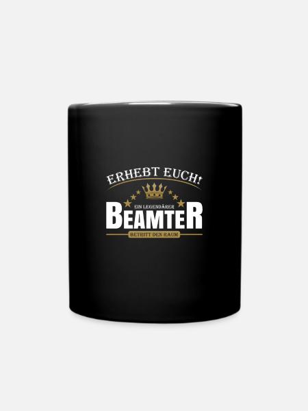 Beamter - Tasse einfarbig - Schwarz