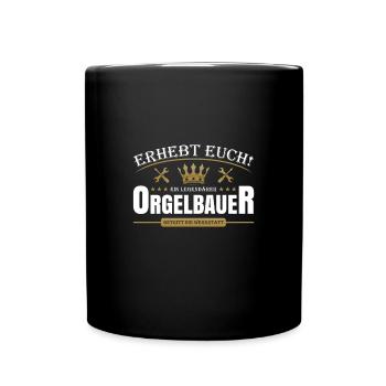 Orgelbauer - Tasse einfarbig - Schwarz - Vorne