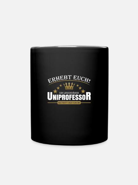 Uniprofessor - Tasse einfarbig - Schwarz
