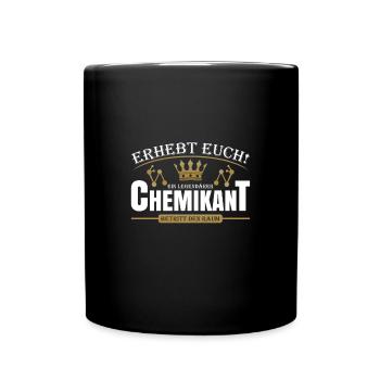 Chemikant - Tasse einfarbig - Schwarz - Vorne