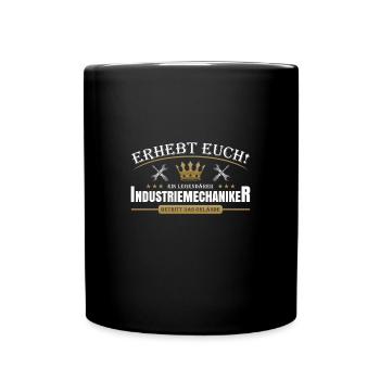 Industriemechaniker - Tasse einfarbig - Schwarz - Vorne