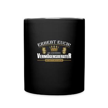Vermögensberater - Tasse einfarbig - Schwarz - Vorne