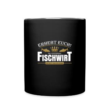 Fischwirt - Tasse einfarbig - Schwarz - Vorne