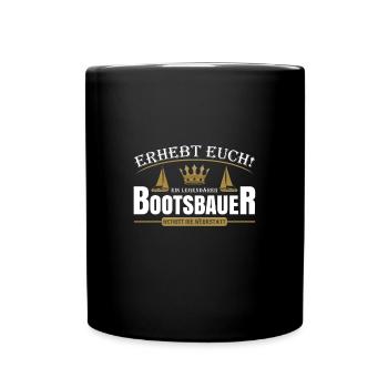 Bootsbauer - Tasse einfarbig - Schwarz - Vorne