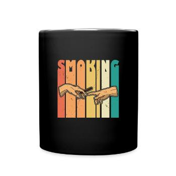 Cigar Tobacco Saying Whiskey Cigar Lover - Full Colour Mug - black - Front
