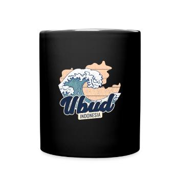 Barong Surfer Board Water Sports Indonesia - Full Colour Mug - black - Front
