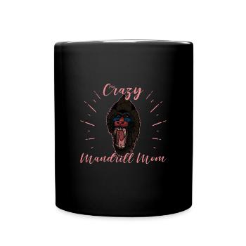 Safari Zoologe Mandrill Dschungel Safari Zoo - Tasse einfarbig - Schwarz - Vorne