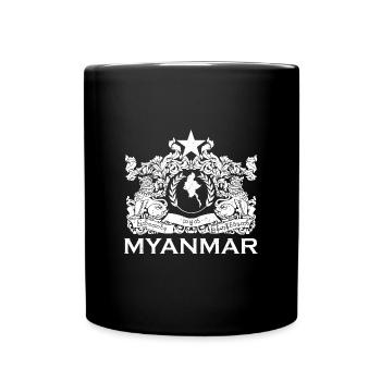 Myanmar Yangon Asien Birma Bamar Urlaub - Tasse einfarbig - Schwarz - Vorne