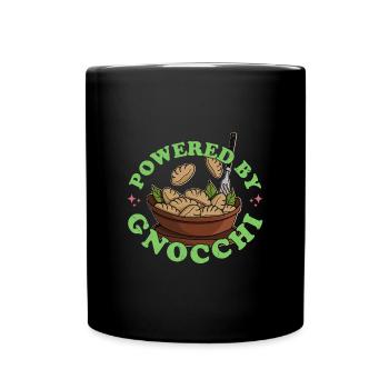 Italien Gnocchi Pasta Nudeln Italienisch Teig - Tasse einfarbig - Schwarz - Vorne
