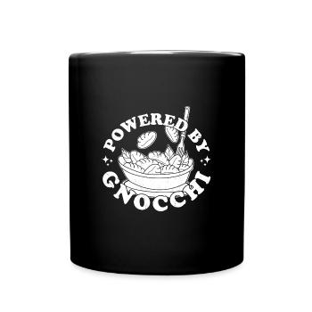 Italien Gnocchi Pasta Nudeln Italienisch Teig - Tasse einfarbig - Schwarz - Vorne