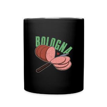 Bologna Rezepte Italia Reisen Italien Essen - Tasse einfarbig - Schwarz - Vorne