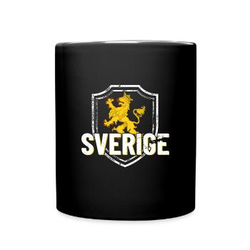 Schweden Herkunft Urlaub Stockholm Wikinger - Tasse einfarbig - Schwarz - Vorne