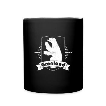 Grönland Dänemark Inuit Religion Thulemand - Tasse einfarbig - Schwarz - Vorne