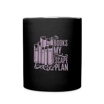 Lecture de livres Rat de bibliothèque Rat de bibliothèque Dire mon évasion - Mug uni - noir - Devant